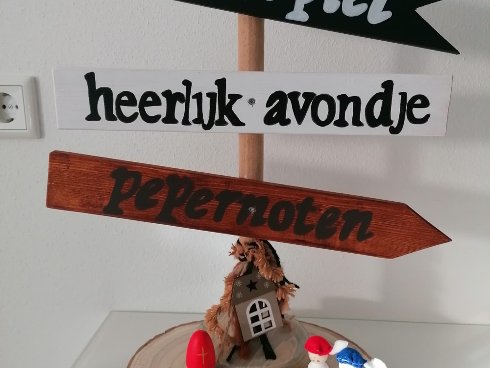 tafelmodel wegwijzer sinterklaas